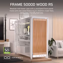 Corsair FRAME 5000D WOOD RS Midi Tower Walnut, White - Additional view 4
