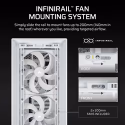 Corsair FRAME 5000D WOOD RS Midi Tower Walnut, White - Additional view 6