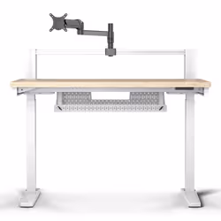 Corsair Platform:4 Elevate, Walnut, White, 120 kg, Freestanding, 75 x 75,100 x 100 mm, 12.5 kg, Aluminium