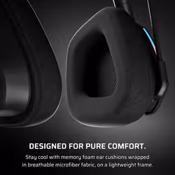 Corsair VOID WIRELESS v2 Headset Wired & Wireless Head-band Gaming USB Type-C Bluetooth Black - Additional view 7