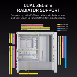 Corsair FRAME 4000D Midi Tower White - Additional view 7