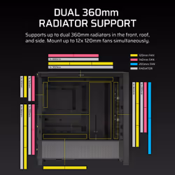 Corsair FRAME 4000D RS ARGB Midi Tower Black - Additional view 7