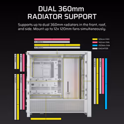 Corsair FRAME 4000D RS ARGB Midi Tower White - Additional view 7