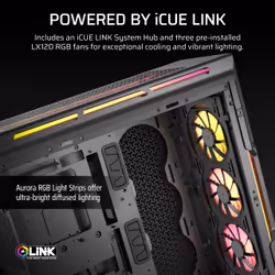 Corsair iCUE LINK 5000T LX RGB Midi Tower Black - Additional view 4