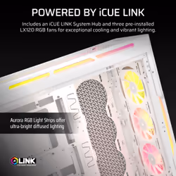 Corsair iCUE LINK 5000T LX RGB Midi Tower White - Additional view 4