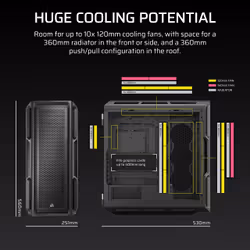 Corsair 5000T Midi Tower Black - Additional view 5