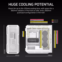 Corsair 5000T Midi Tower White - Additional view 5