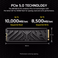 Corsair MP700 ELITE 1 TB M.2 PCI Express 5.0 NVMe 3D TLC - Additional view 8