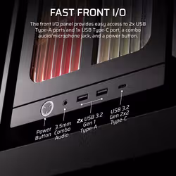 Corsair FRAME 4000X RS Mid-Tower PC Case Midi Tower Black - Additional view 4