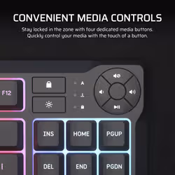 Corsair K55 CORE TKL RGB keyboard Gaming USB QWERTY UK English Black - Additional view 3