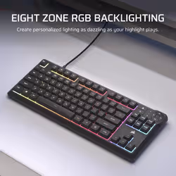 Corsair K55 CORE TKL RGB keyboard Gaming USB QWERTY UK English Black - Additional view 4
