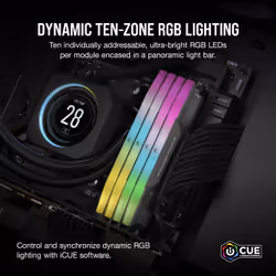 Corsair Vengeance RGB CMH32GX5M2B6400Z32 memory module 32 GB 2 x 16 GB DDR5 6400 MHz - Additional view 8