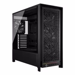 Corsair FRAME 5000D RS, Midi Tower, PC, Black, ATX, EATX, micro ATX, Mini-ITX, Plastic, Steel, Tempered glass, Gaming