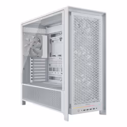 Corsair FRAME 5000D RS, Midi Tower, PC, White, ATX, EATX, micro ATX, Mini-ITX, Plastic, Steel, Tempered glass, Gaming