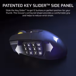Corsair Scimitar Elite Wireless SE mouse Gaming Right-hand RF Wireless + Bluetooth Optical 33000 DPI - Additional view 7