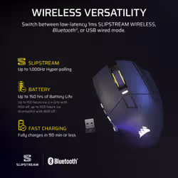 Corsair Scimitar Elite Wireless SE mouse Gaming Right-hand RF Wireless + Bluetooth Optical 33000 DPI - Additional view 8