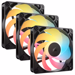 Corsair RS120-R ARGB, Fan, 12 cm, 420 RPM, 2100 RPM, Black