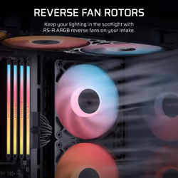 Corsair RS120-R ARGB Computer case Fan 12 cm Black 3 pc(s) - Additional view 6