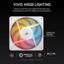 Corsair RS120-R ARGB Computer case Fan 12 cm White 3 pc(s) - Additional view 7