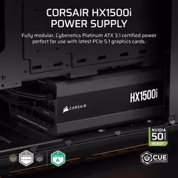 Corsair HXi Series HX1500i power supply unit 1500 W 24-pin ATX ATX Black - Additional view 4