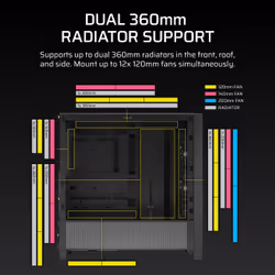 Corsair FRAME 4000D RS Midi Tower Black - Additional view 7