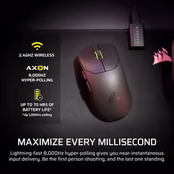 Corsair SABRE v2 PRO mouse Gaming Ambidextrous Optical 33000 DPI - Additional view 6