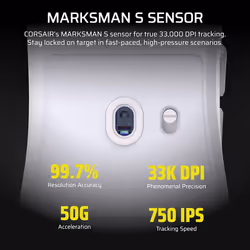 Corsair SABRE v2 PRO mouse Gaming Ambidextrous Optical 33000 DPI - Additional view 7