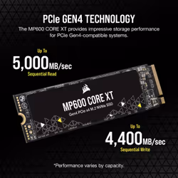Corsair MP600 CORE XT 2 TB M.2 PCI Express 4.0 NVMe QLC 3D NAND - Additional view 6