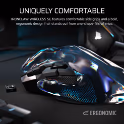 Corsair IRONCLAW WIRELESS SE mouse Gaming Right-hand RF Wireless + Bluetooth + USB Type-C Optical 26000 DPI - Additional view 4
