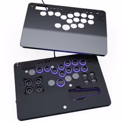 PDP Victrix Pro KO Leverless Fight Stick Grey USB Fightstick PC, PlayStation 4, PlayStation 5 - Additional view 5