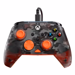 Turtle Beach Rematch Core Black, Grey, Orange USB Gamepad PC, Xbox, Xbox One, Xbox Series S, Xbox Series X