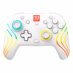 Turtle Beach Afterglow Wave White Wireless RGB Gaming Controller. Officially Licensed for Nintendo Switch 2 - Additional view 2