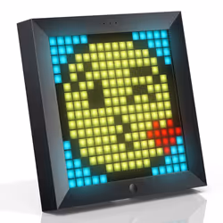 Divoom Pixoo Pixel Art Digital Photo Frame with 8.6 Inch Mood Light App Control, Desk/Wall Led Smart Clock, Decorative Lamp f ...