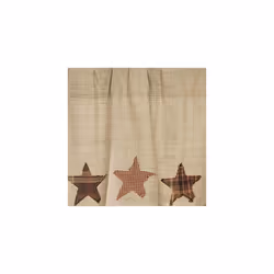VHC Brands  Abilene  Cotton  16x60  Star Valance  Tan