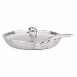 Viking Culinary Professional 5-Ply Stainless Steel Fry Pan 12 Inch Includes Lid Dishwasher Oven Safe Works on All Cookto ...