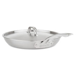 Viking Culinary Professional 5-Ply Stainless Steel Fry Pan  12 Inch  Includes Lid  Dishwasher  Oven Safe  Works on All Cooktops including Induction  S