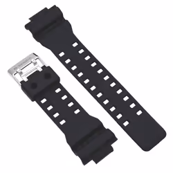 Genuine Replacement for Watch Band Black Strap 16mm Casio #10427899 GA-110RG-1A GA-710-1A GA-710-1A2