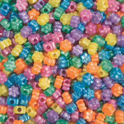 Color Splash! Flower Pony Bead Assortment (Bag of 600)