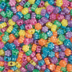 Color Splash! Flower Pony Bead Assortment (Bag of 600)