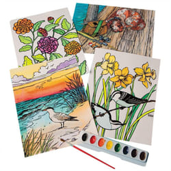 S&S Worldwide Watercolor Velvet Art Posters  6 each of 4 Designs Printed in Velvet Flocking on Genuine Watercolor Paper  Decorate with Pan or Liquid W