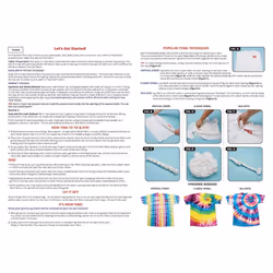 S&S Worldwide Color Splash! Cold Water Tie Dye  8 Colors Dye Powder + Soda Ash  8oz Jars  Applicator Bottles  Measure Scoop  Just Add Water  For Group