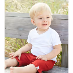 Burt's Bees Baby Baby Boys' T-Shirt  Short Sleeve V-Neck and Crewneck Tees  100% Organic Cotton  Cloud  24 Months