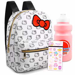 Hello Kitty Mini Backpack for Girls - Bundle with 10"""" Hello Kitty Backpack with Front Pocket Plus Stickers More | Hello K ...