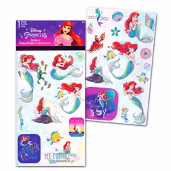 Disney Little Mermaid Backpack Kids - Bundle with 16"""" Ariel Backpack  Water Bottle  Stickers  More | The Little Mermaid for Girls