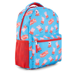 Peppa Pig Allover Print Backpack - Adventure with Peppa and George in Every Step  A Playful and Colorful Kids School Bag