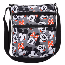 Disney Crossbody Bag Mickey & Minnie Mouse All Over Print Travel Passp