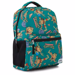 Teenage Mutant Ninja Turtles Backpack - Leonardo Donatello Michelangelo and Raphael - Officially Licensed TMNT School Bookb ...