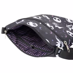 Disney Crossbody Bag Jack Skellington and Zero All Over Print Passport