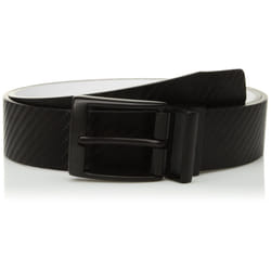 Nike Men's Standard Carbon Fiber-Texture Reversible Belt  Black/White  42
