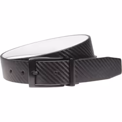Nike Men's Standard Carbon Fiber-Texture Reversible Belt  Black/White  42